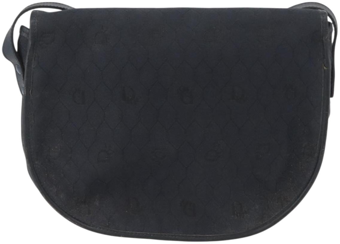 Christian Dior Vintage Honeycomb Flap Coated Canvas Long