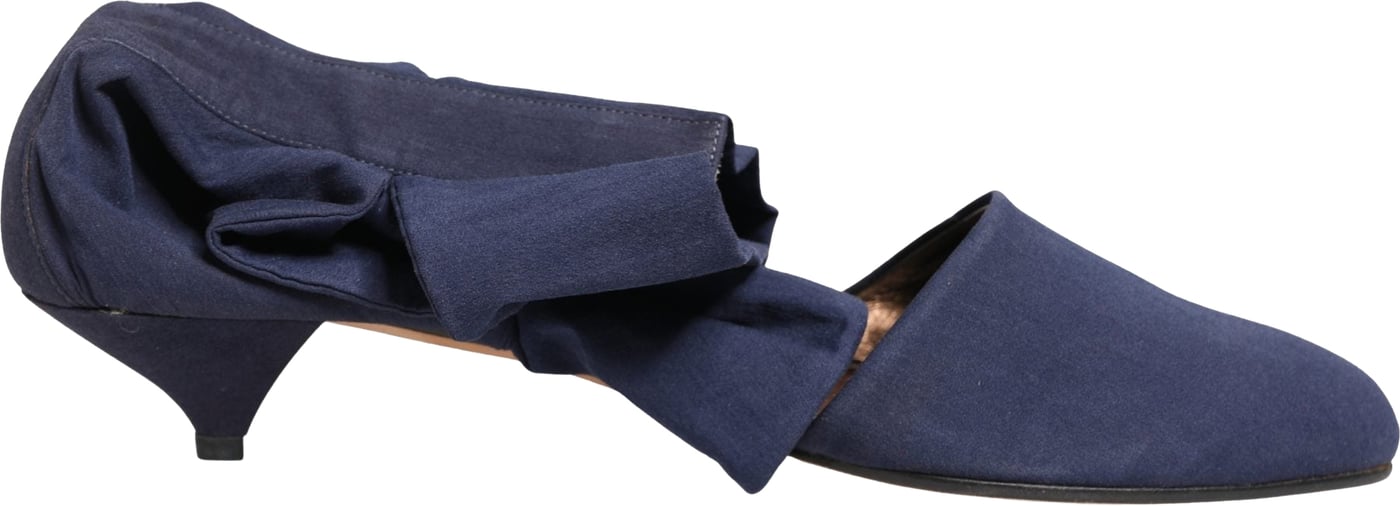 Dolce & Gabbana Blue Cotton Ankle Boots Shoes