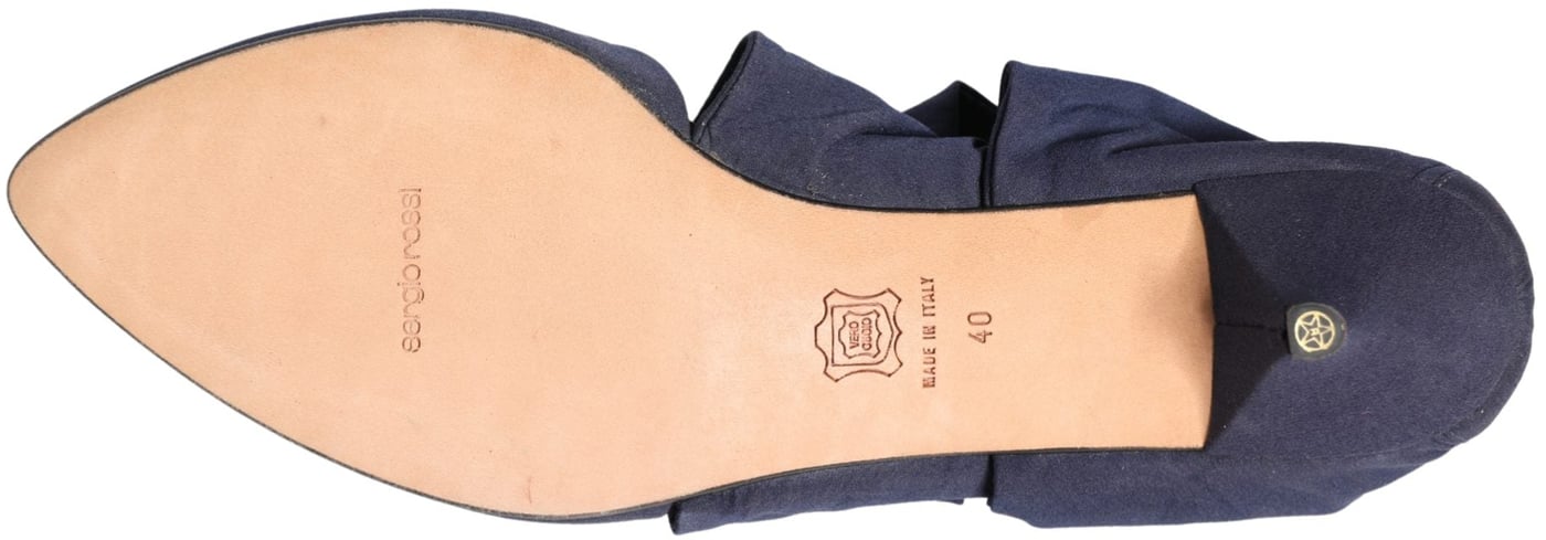 Dolce & Gabbana Blue Cotton Ankle Boots Shoes