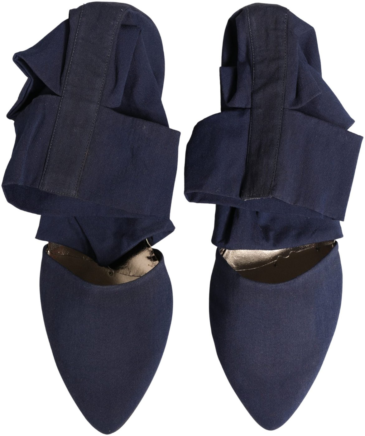 Dolce & Gabbana Blue Cotton Ankle Boots Shoes