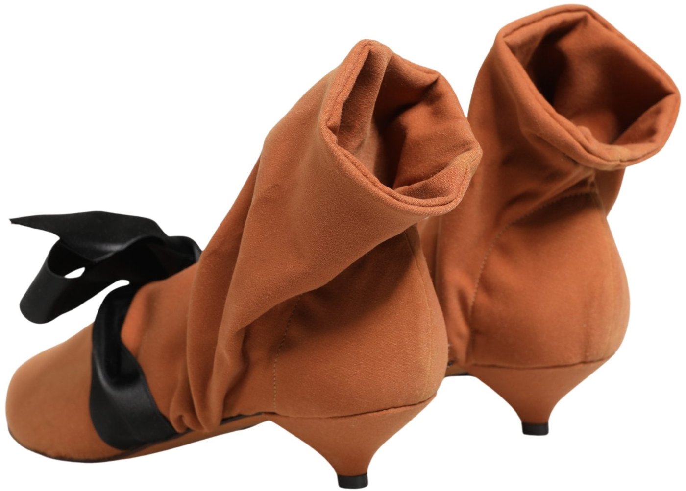 Dolce & Gabbana Brown Black Suede Boots Shoes
