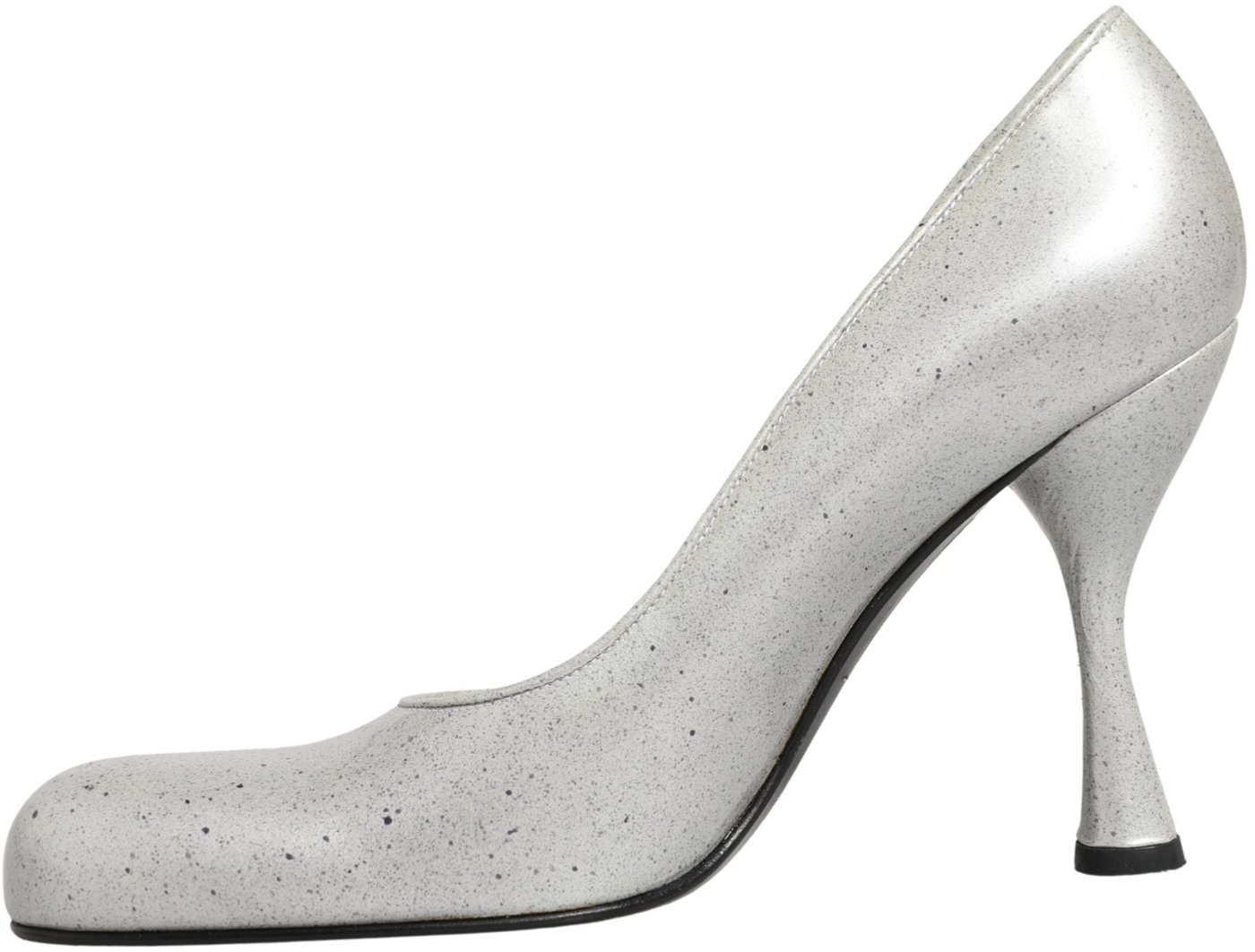 Dolce & Gabbana White Leather High Heels Women Pumps Shoes