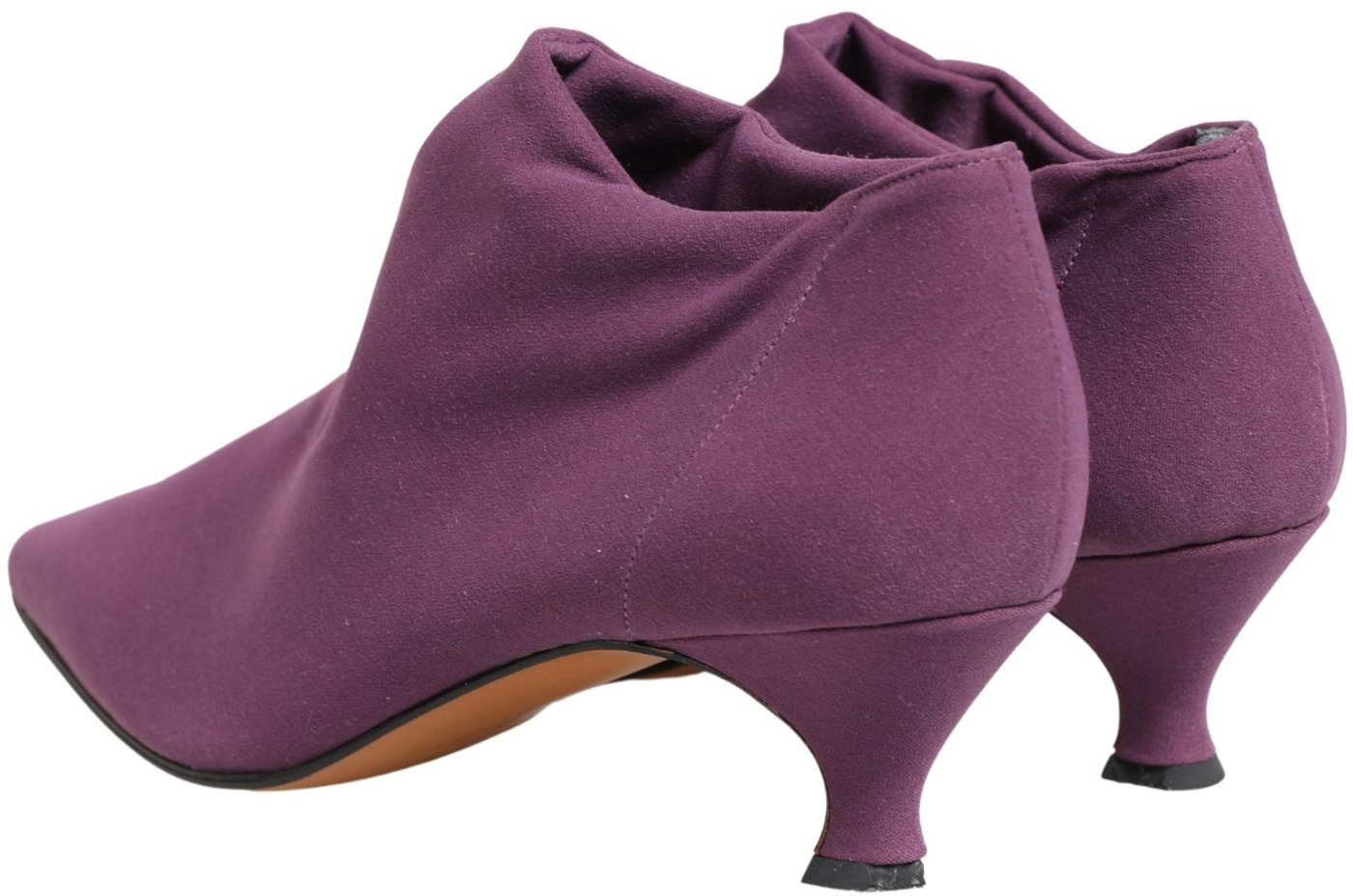 Dolce & Gabbana Shoes Purple Suede Ankle Boots Shoes