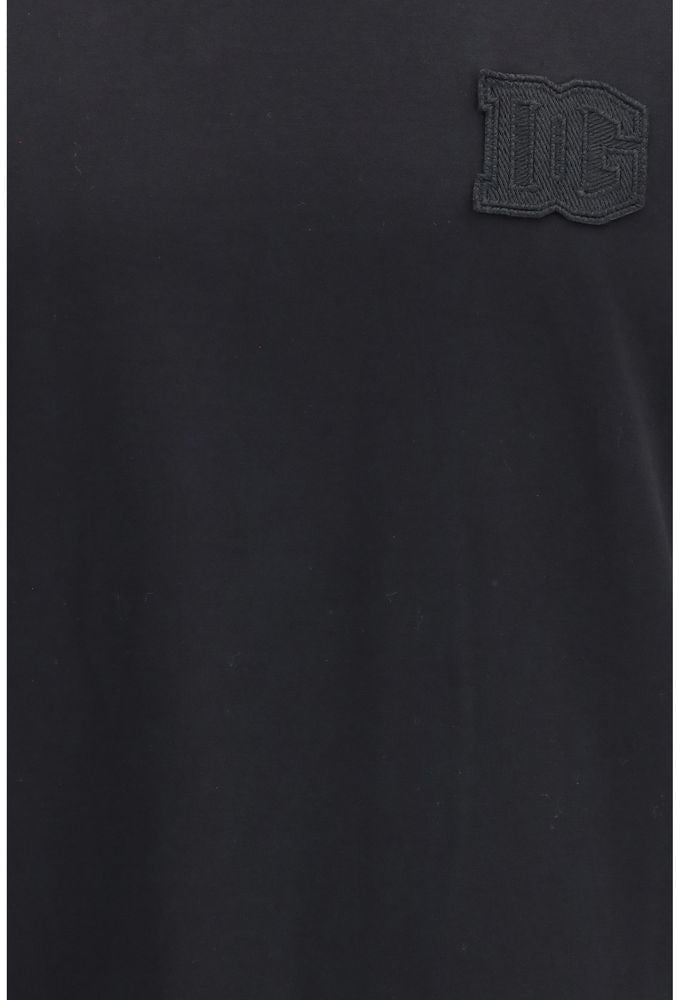 Dolce & Gabbana Black Cotton T-Shirt