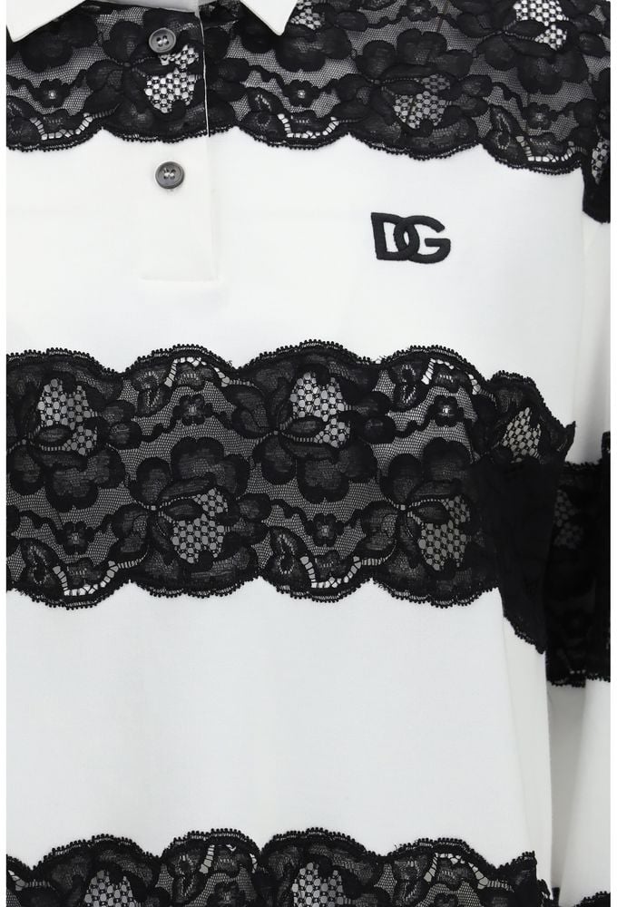 Dolce & Gabbana White Cotton Polo Shirt