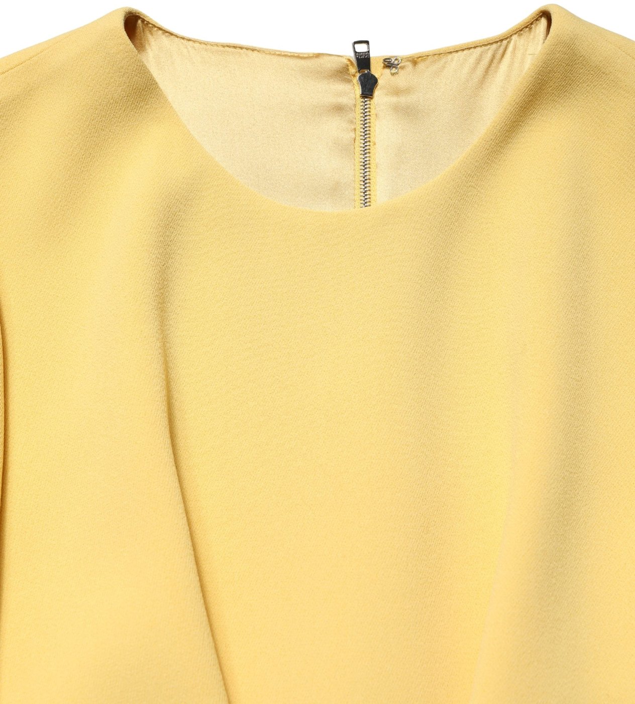 Dolce & Gabbana Yellow Short-Sleeved Crew Neck Midi Dress