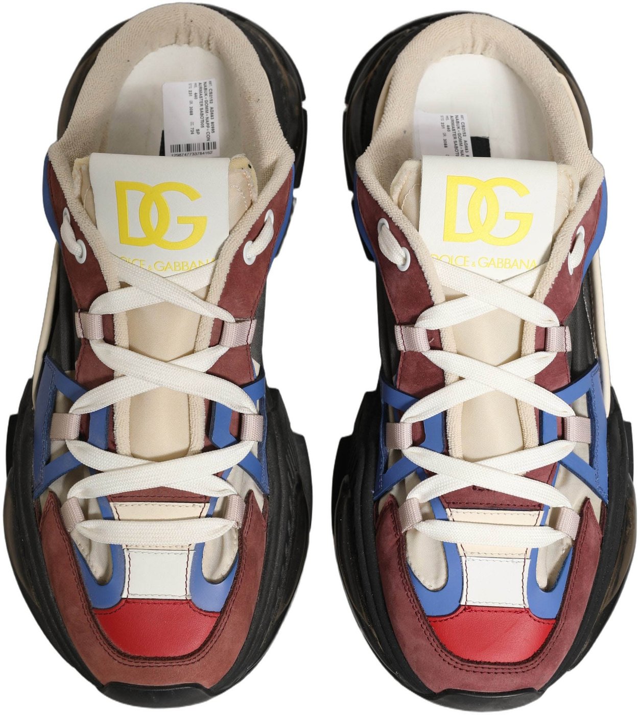 Dolce & Gabbana Multicolor Panelled Airmaster Sneakers Shoes
