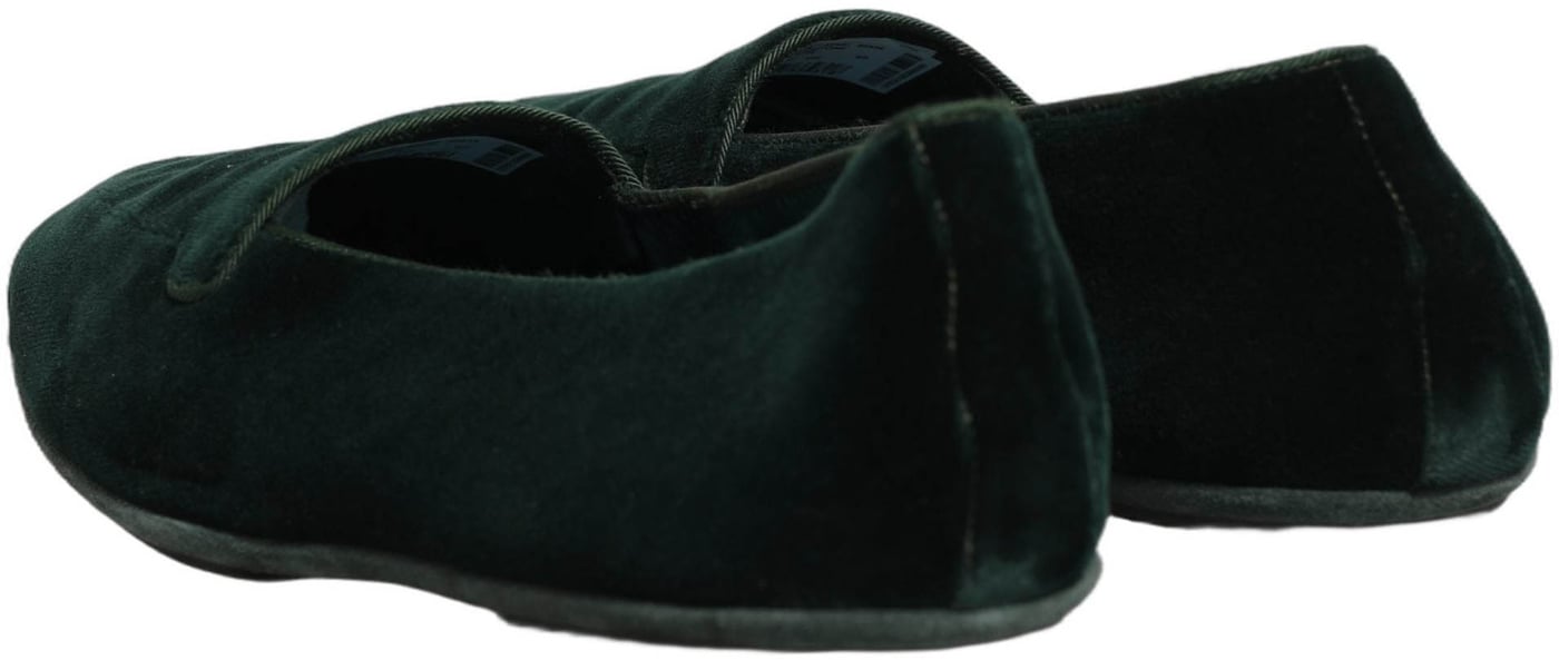 Dolce & Gabbana Green Velvet Slip On Men Flats Loafers Shoes