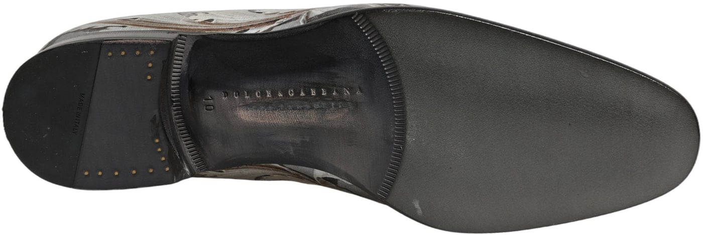 Dolce & Gabbana Multicolor Roman Slip On Dress Loafers Shoes