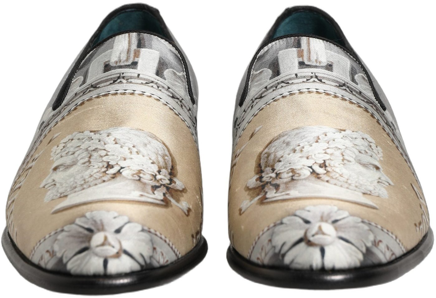 Dolce & Gabbana Multicolor Roman Slip On Dress Loafers Shoes