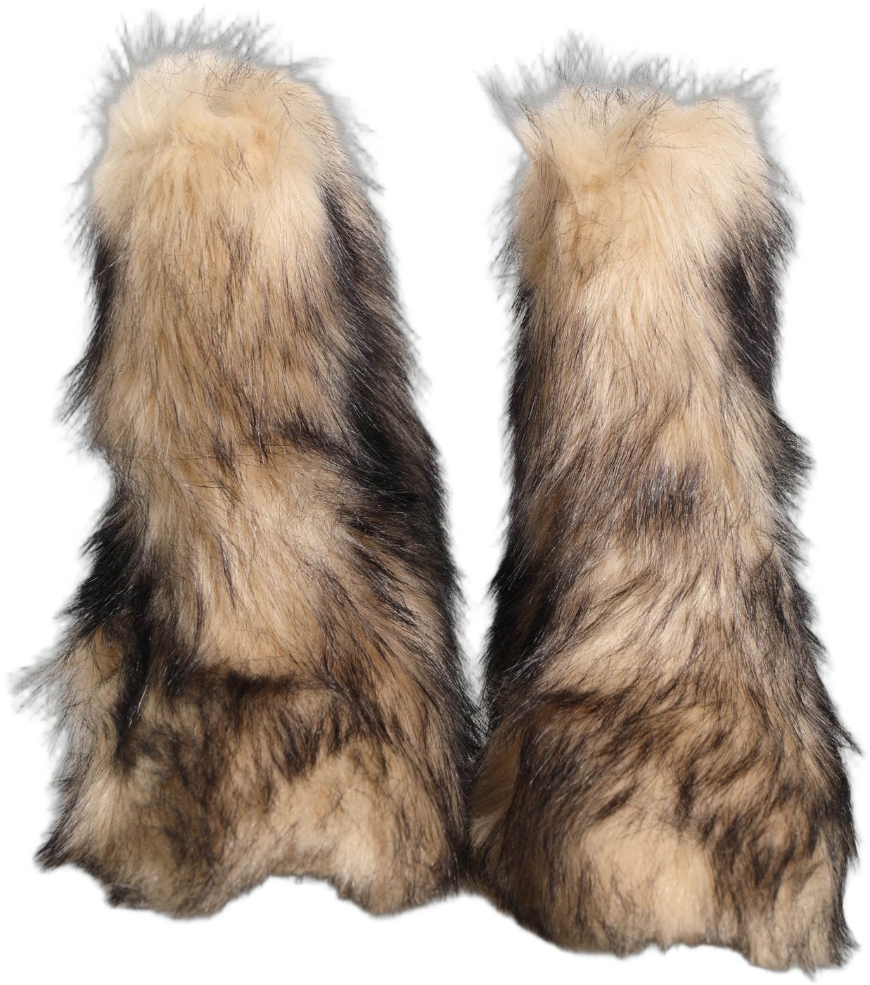 Dolce & Gabbana Brown Faux Fur Mid Calf Men Boots Shoes