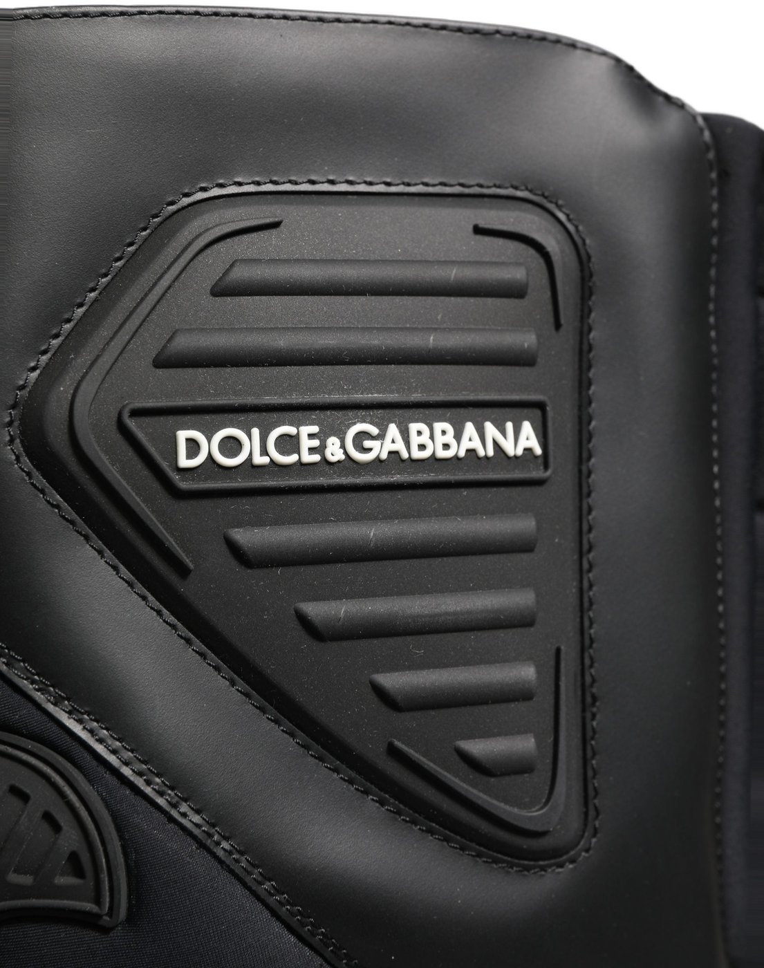 Dolce & Gabbana Black Leather Biker Mid Calf Men Boots Shoes