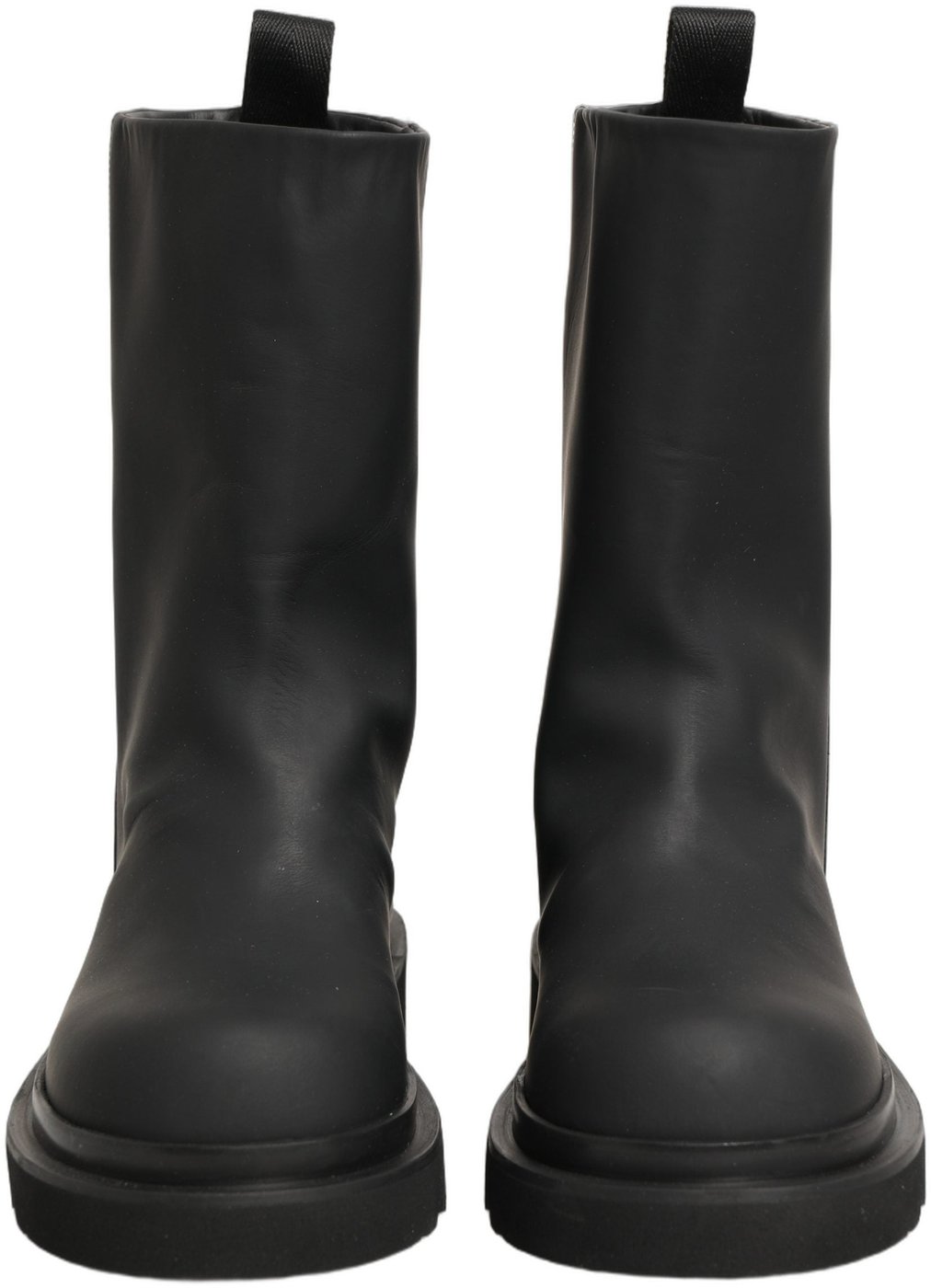 Dolce & Gabbana Black Leather Mid Calf Chunky Men Boots Shoes