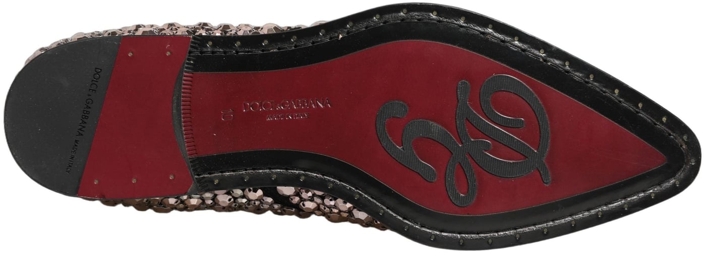 Dolce & Gabbana Silver Embellished Chelsea Ankle Boots Shoes