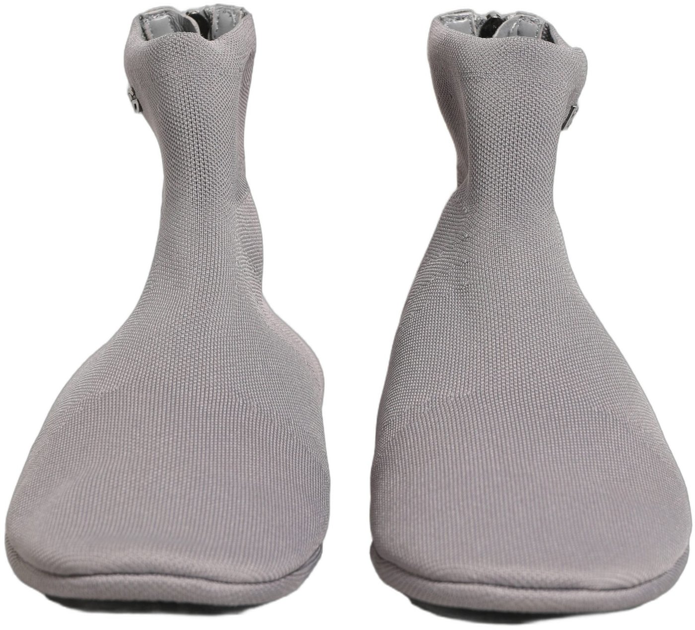Dolce & Gabbana Gray Stretch Mesh Men Ankle Boots Shoes