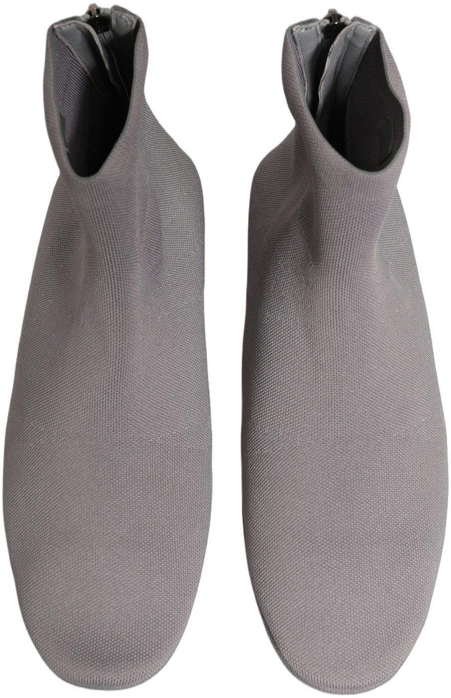 Dolce & Gabbana Gray Stretch Mesh Men Ankle Boots Shoes
