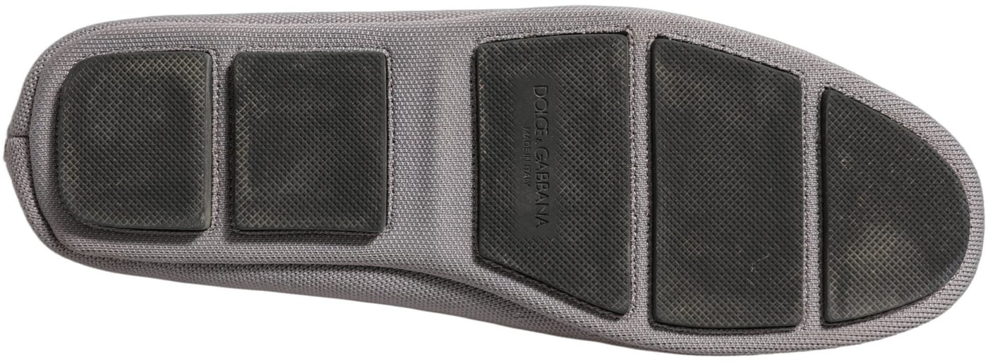 Dolce & Gabbana Gray Stretch Mesh Men Ankle Boots Shoes