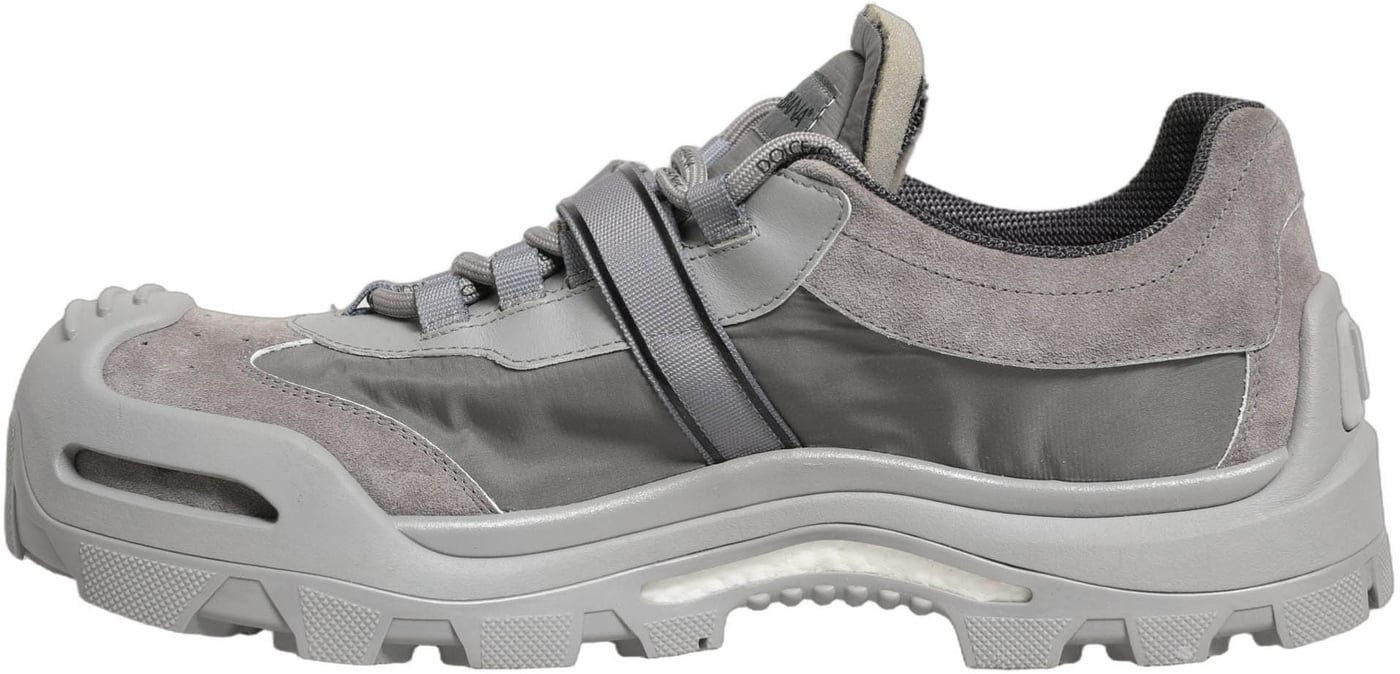 Dolce & Gabbana Gray Airmaster Panelled Low Top Men Sneakers Shoes