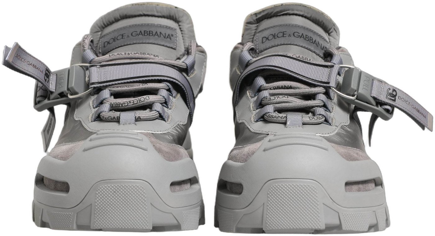 Dolce & Gabbana Gray Airmaster Panelled Low Top Men Sneakers Shoes