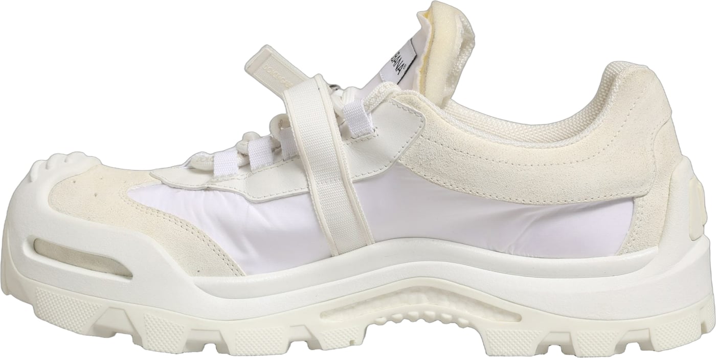 Dolce & Gabbana White Airmaster Panelled Low Top Men Sneakers Shoes