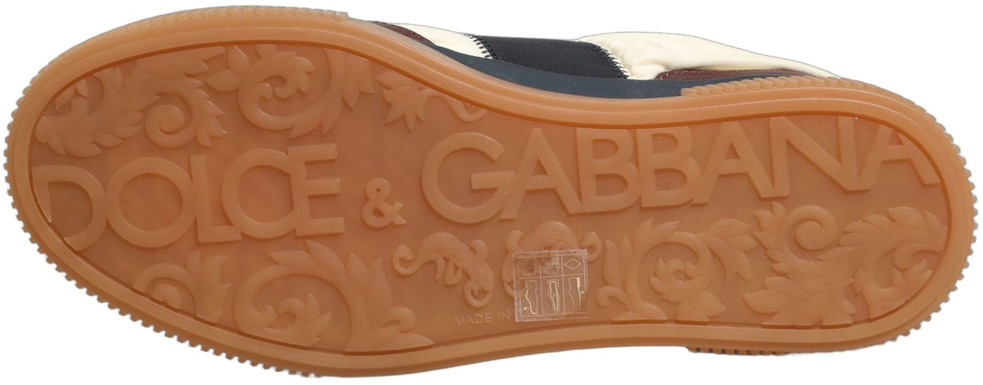Dolce & Gabbana Multicolor Leather MIAMI Low Top Men Sneakers Shoes