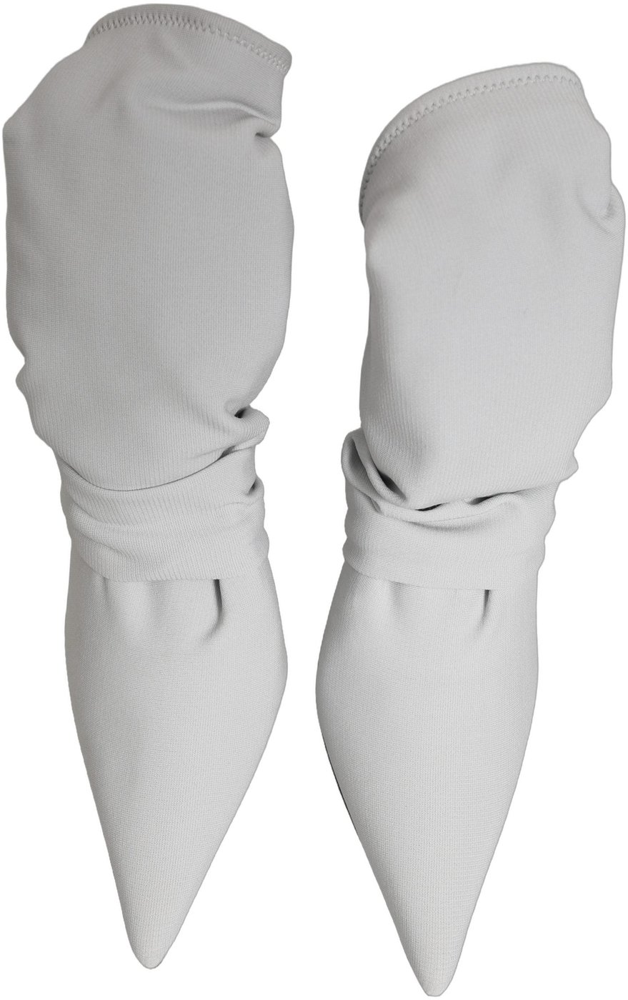 Dolce & Gabbana Gray Stretch Socks Heels Ankle Boots Shoes