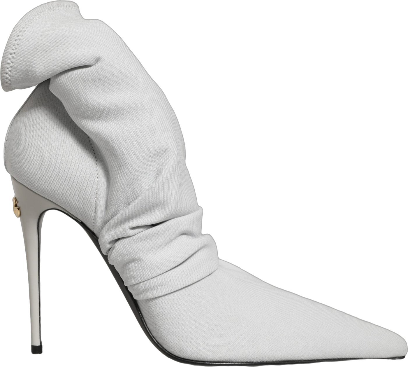 Dolce & Gabbana Gray Stretch Socks Heels Ankle Boots Shoes