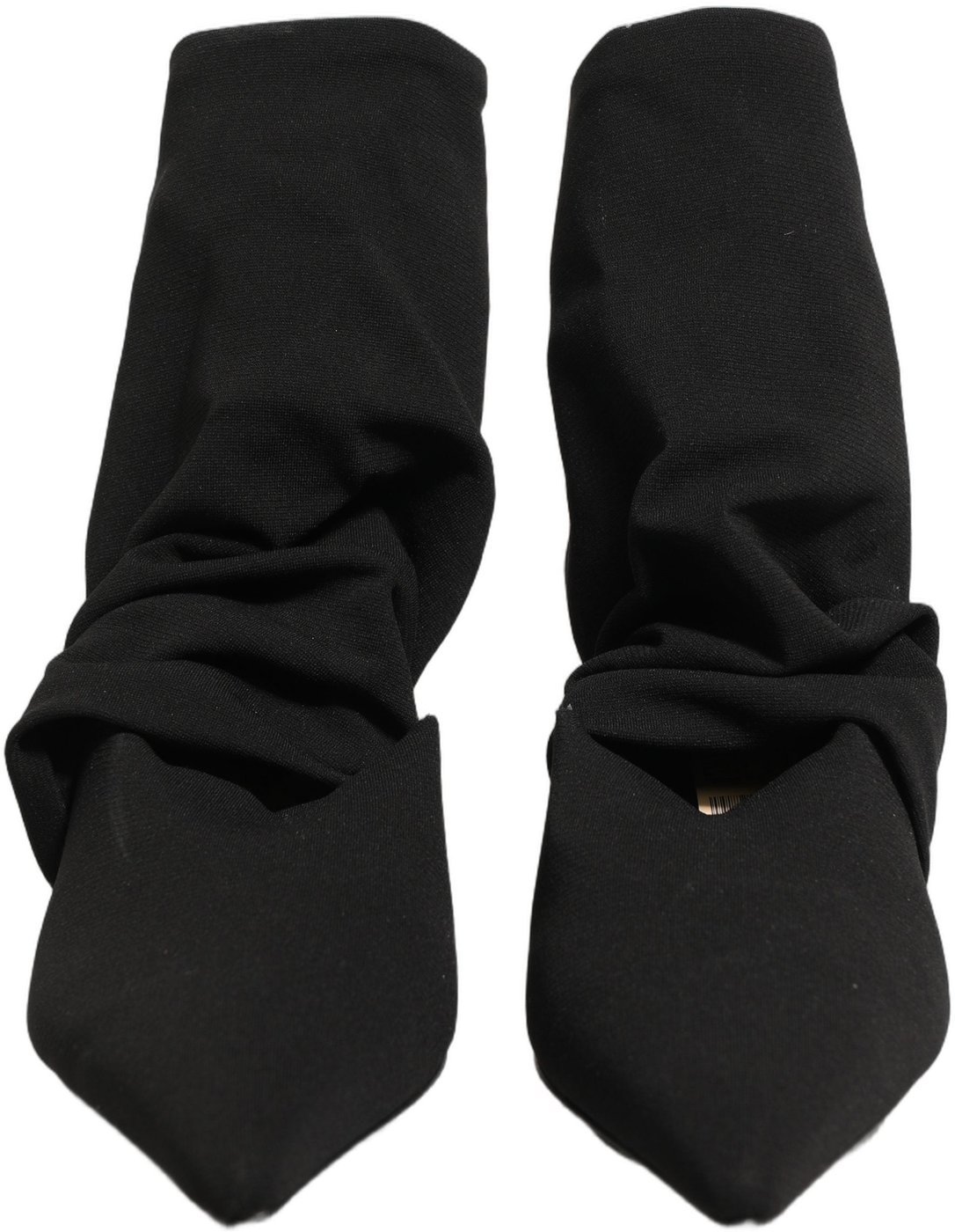 Dolce & Gabbana Black Stretch Socks Heels Ankle Boots Shoes