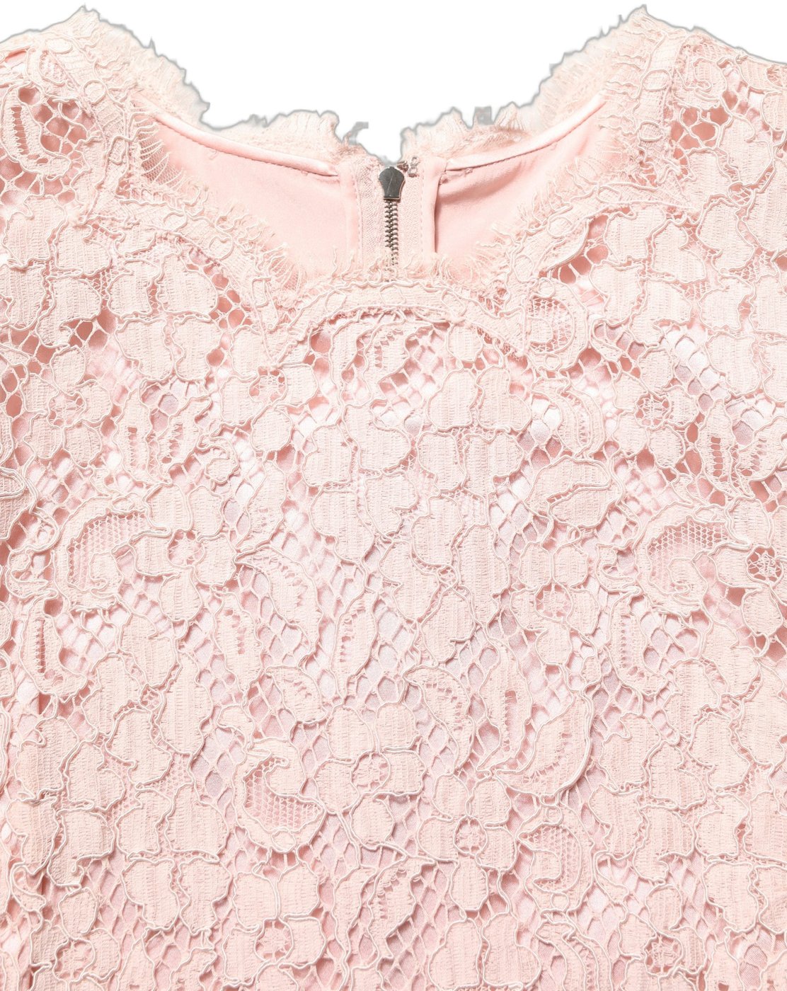 Dolce & Gabbana Pink Cotton Floral Lace Sleeveless Mini Dress