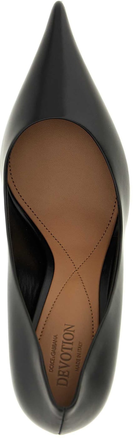 Dolce & Gabbana Black Calfskin High Heel Pumps