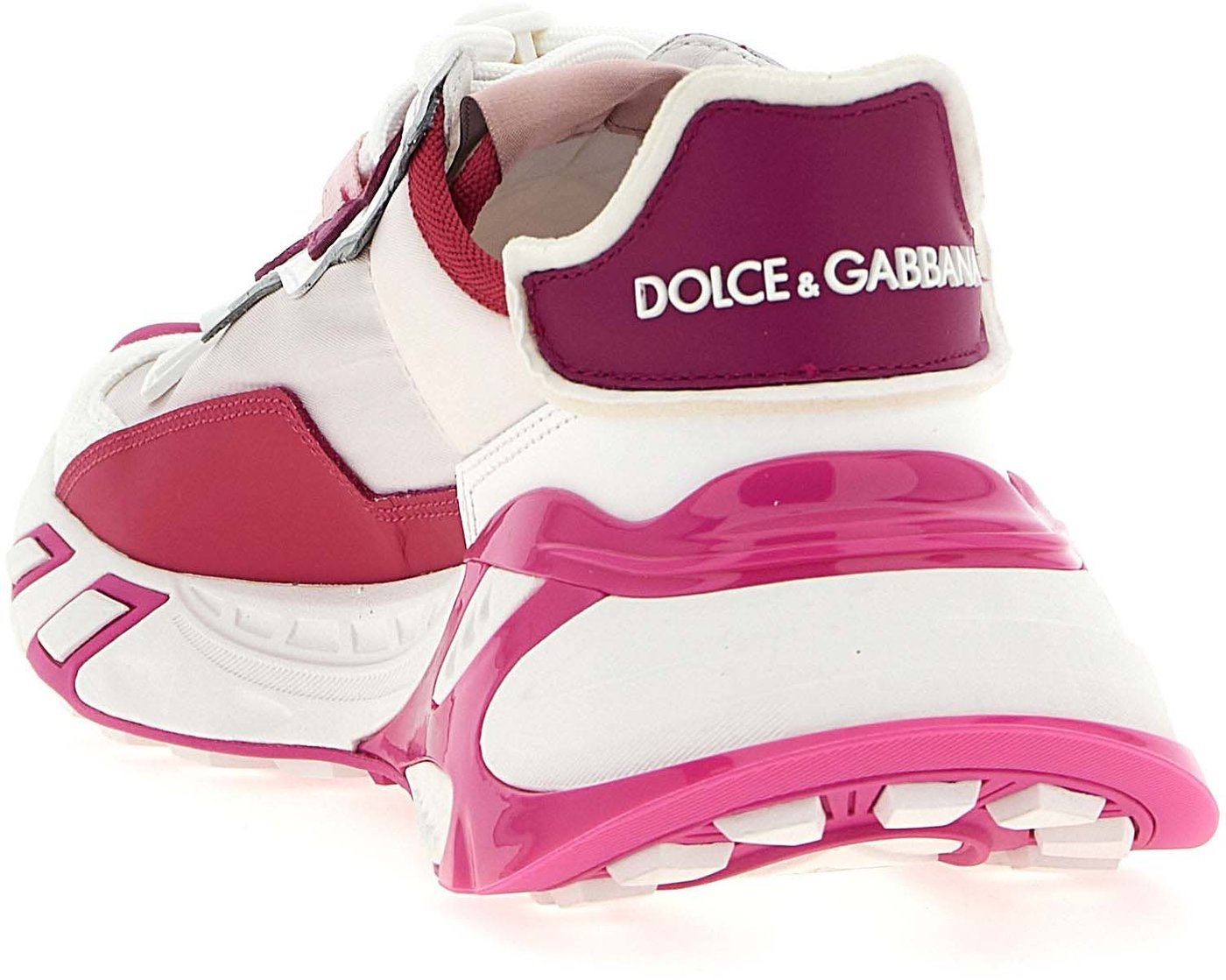 Dolce & Gabbana Fuchsia Viscose Athletic Sneakers