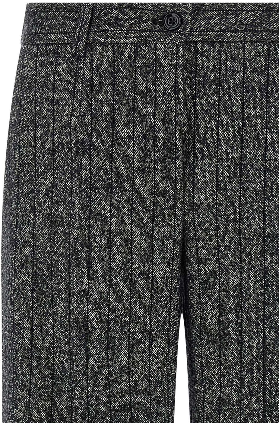 Dolce & Gabbana Bicolor Virgin Wool Casual Pants