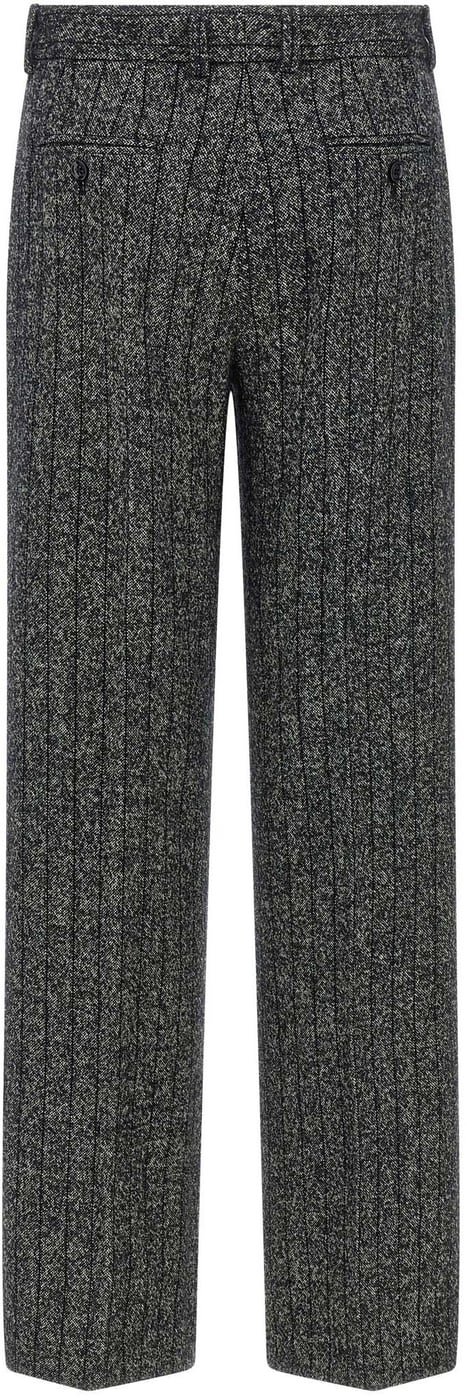 Dolce & Gabbana Bicolor Virgin Wool Casual Pants