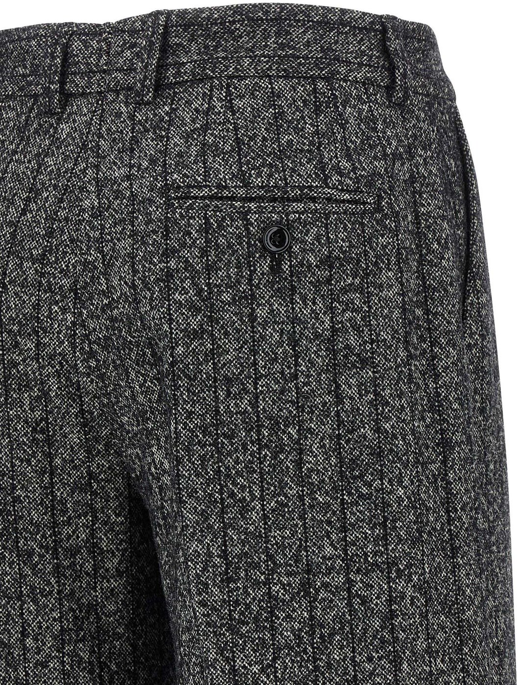 Dolce & Gabbana Bicolor Virgin Wool Casual Pants