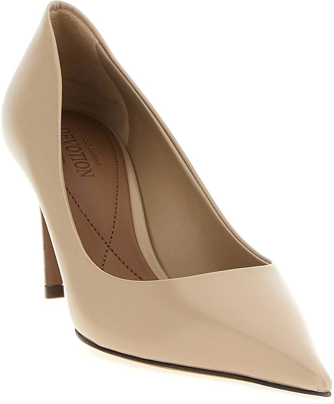 Dolce & Gabbana Beige Calfskin High Heel Pumps