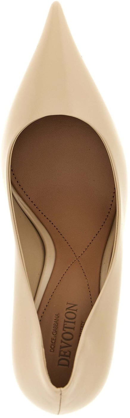 Dolce & Gabbana Beige Calfskin High Heel Pumps