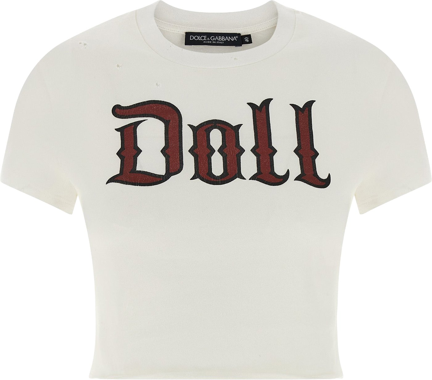 Dolce & Gabbana White Cotton T-Shirt