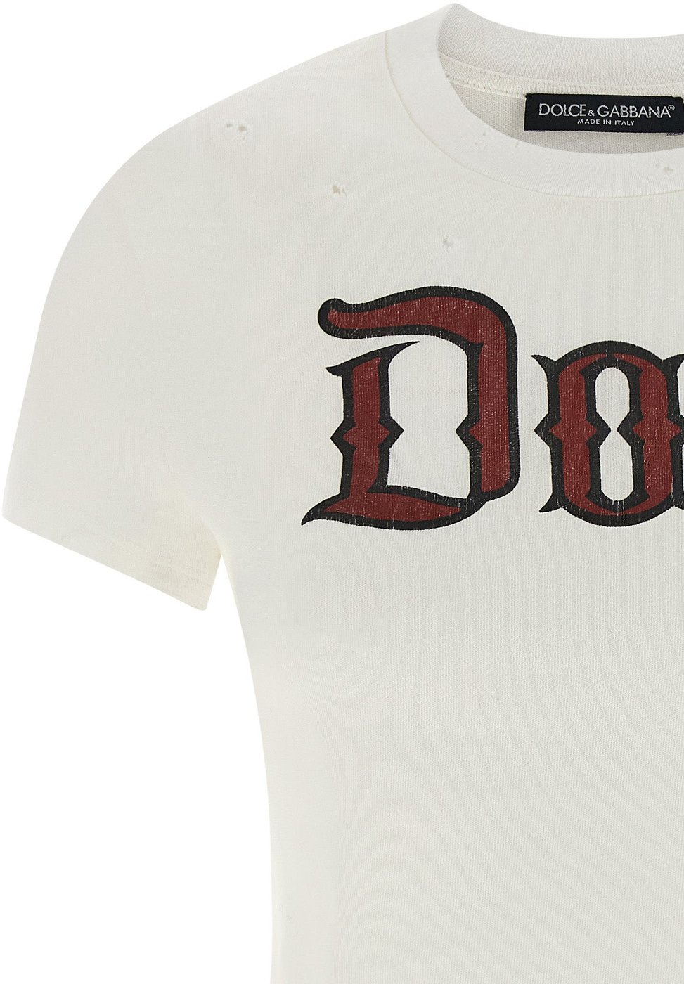 Dolce & Gabbana White Cotton T-Shirt