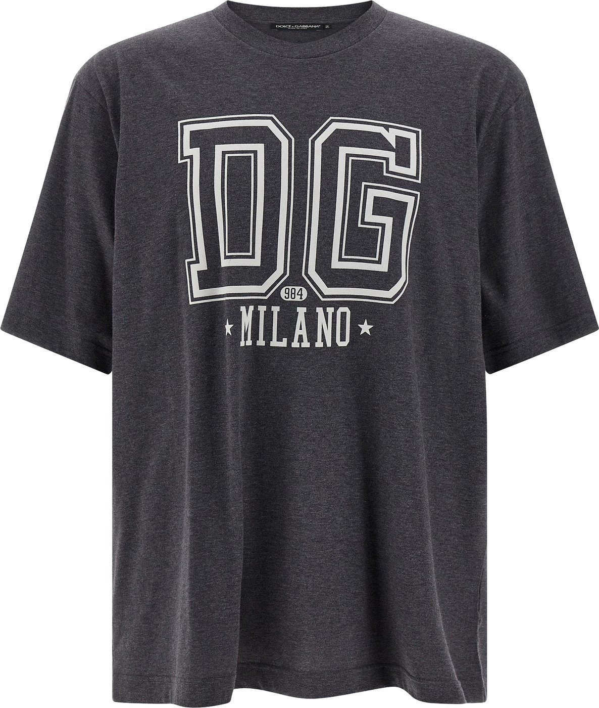 Dolce & Gabbana Gray Cotton T-Shirt