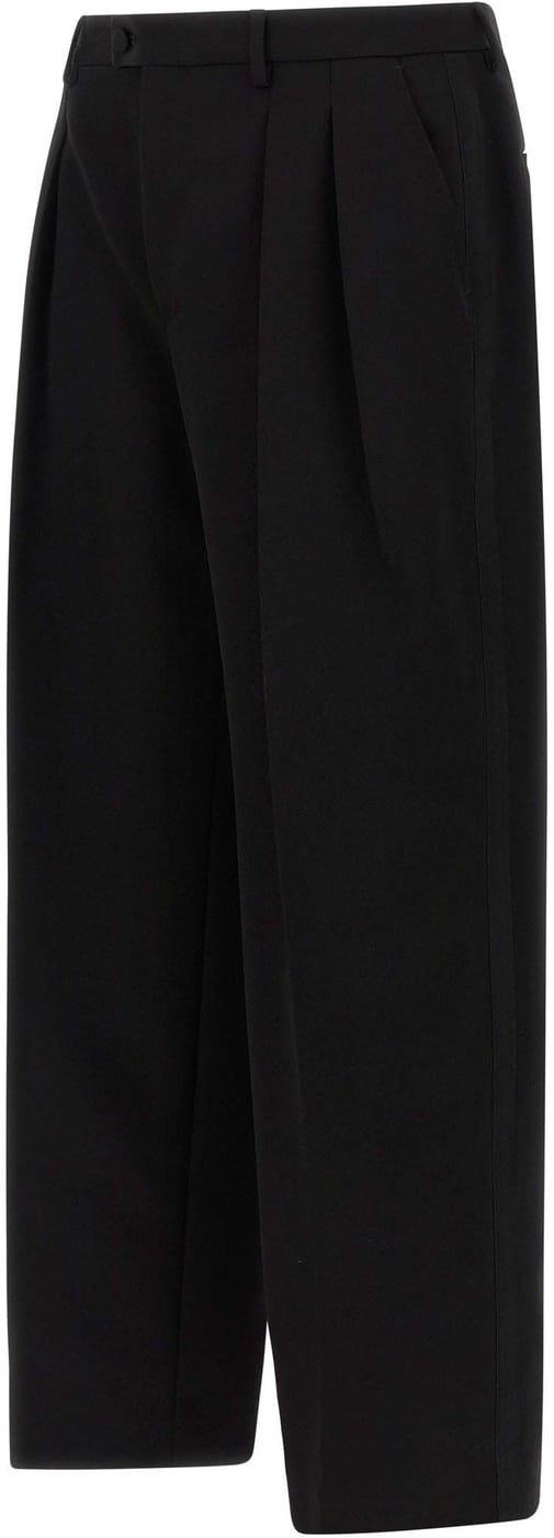 Dolce & Gabbana Black Virgin Wool Dress Pants