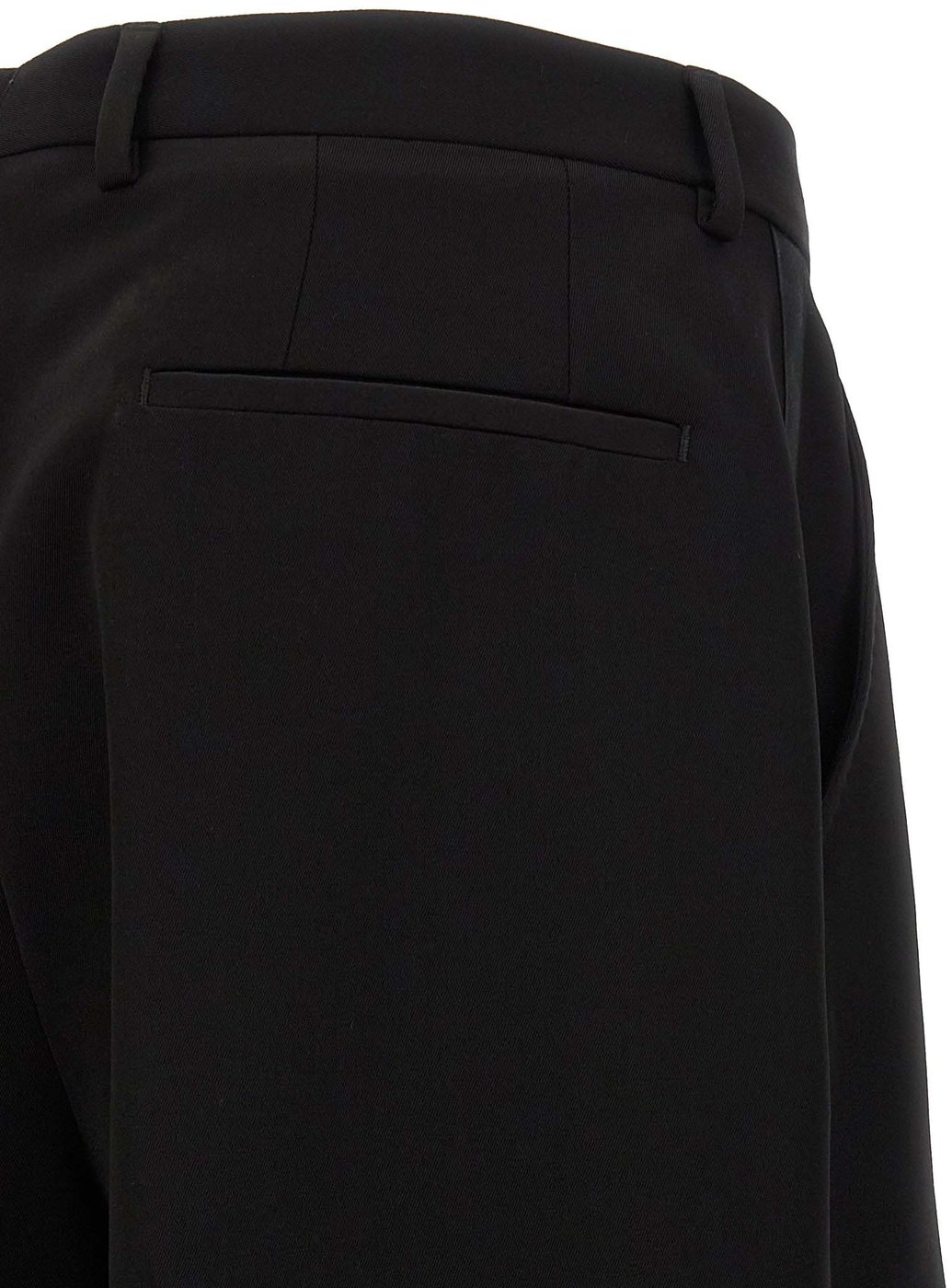Dolce & Gabbana Black Virgin Wool Dress Pants