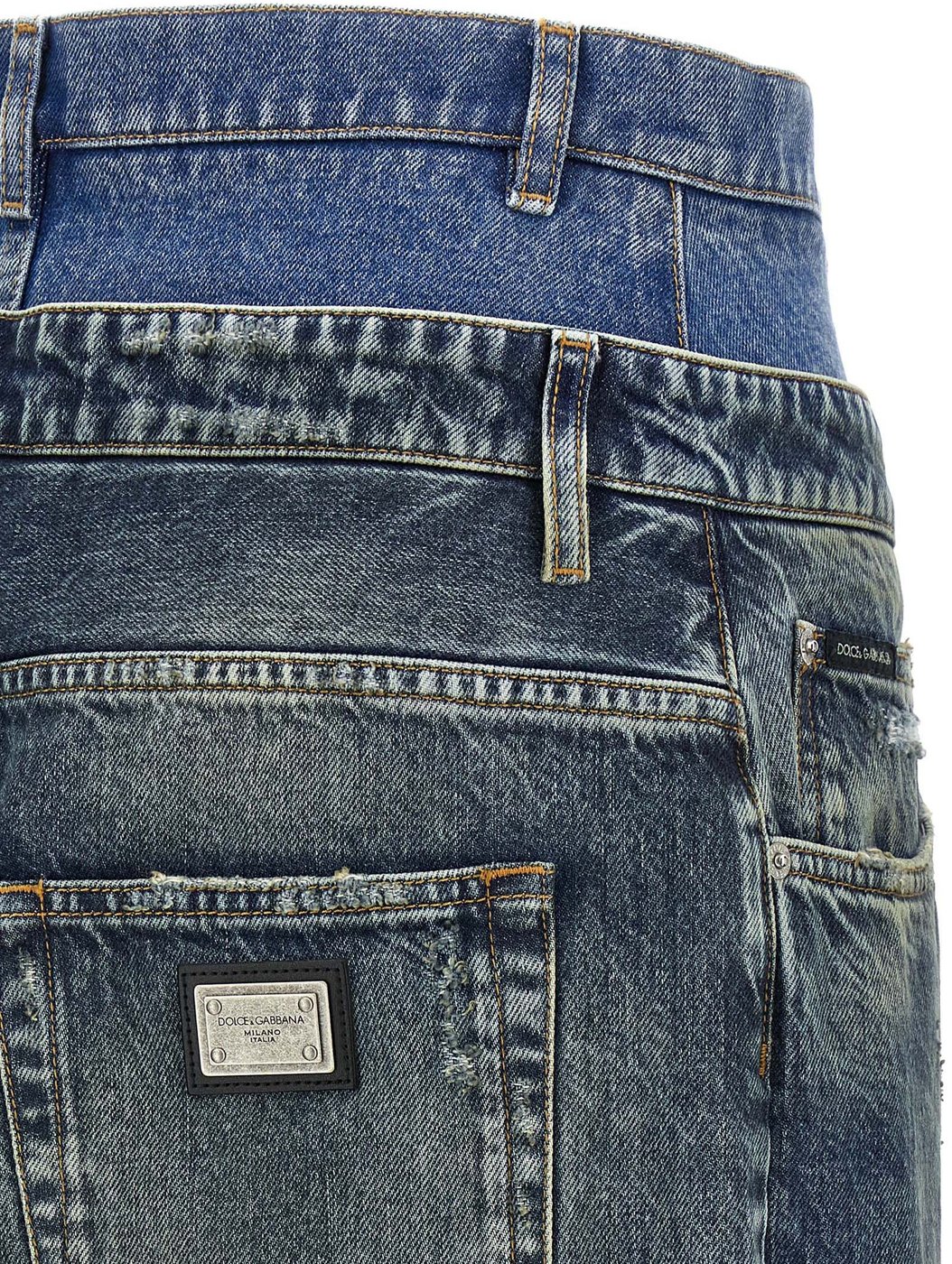 Dolce & Gabbana Blue Cotton Jeans Denim