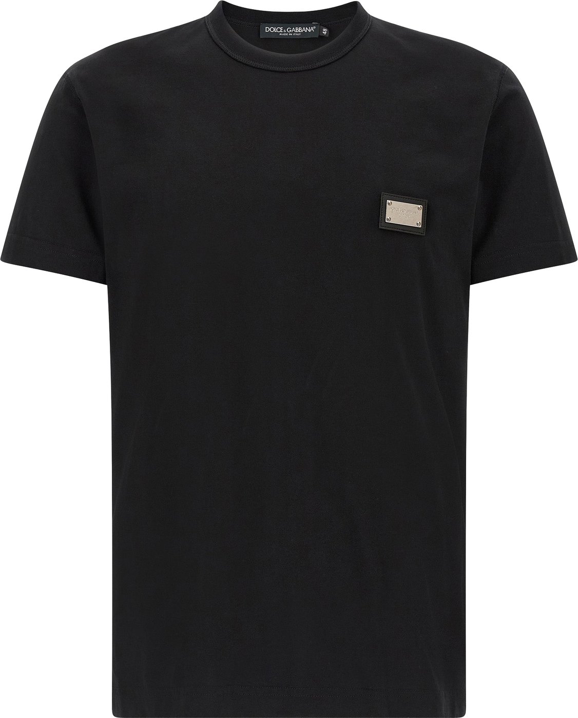Dolce & Gabbana Black Cotton T-Shirt