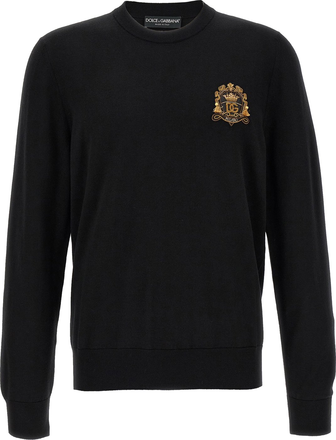 Dolce & Gabbana Black Virgin Wool Cardigan