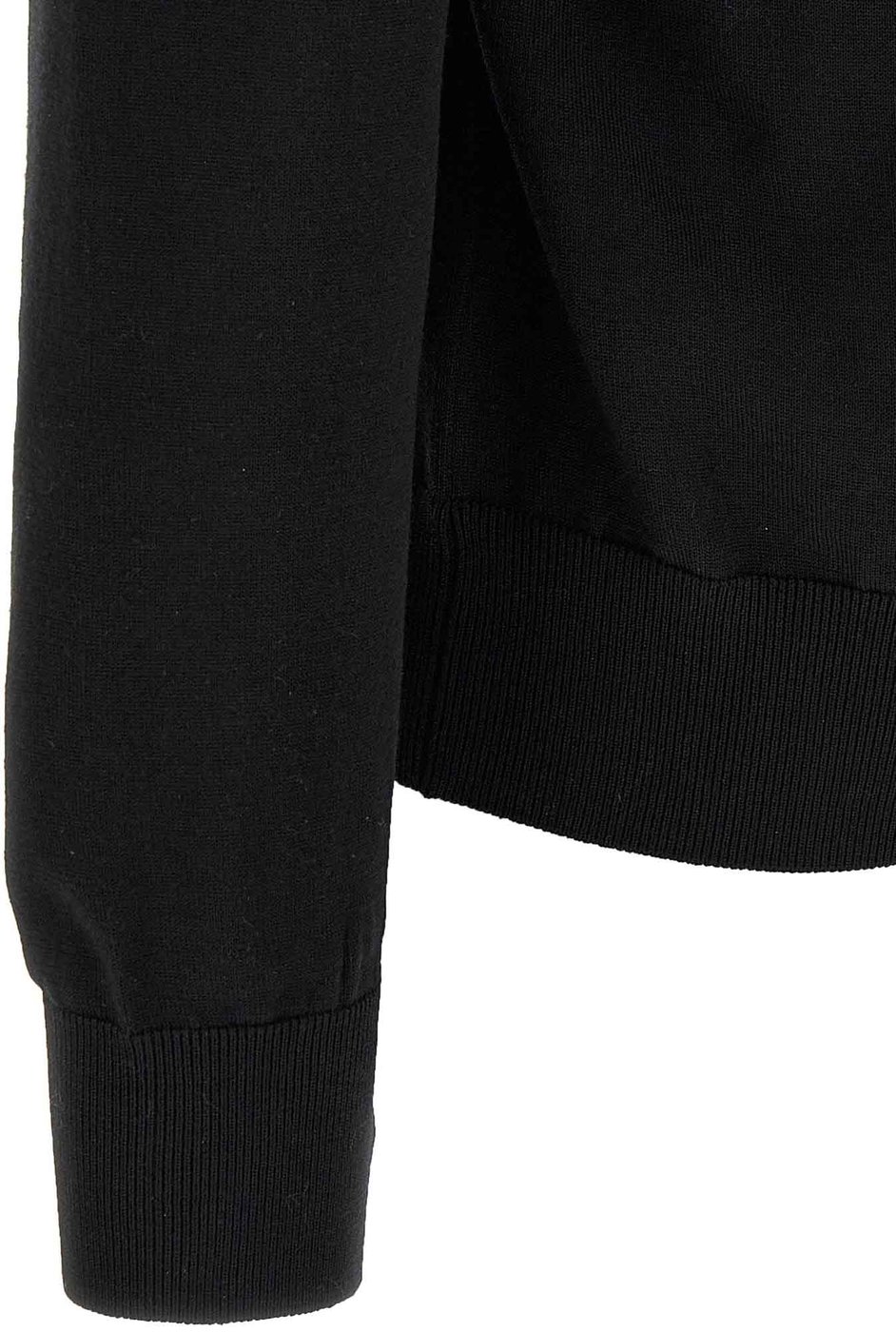 Dolce & Gabbana Black Virgin Wool Cardigan