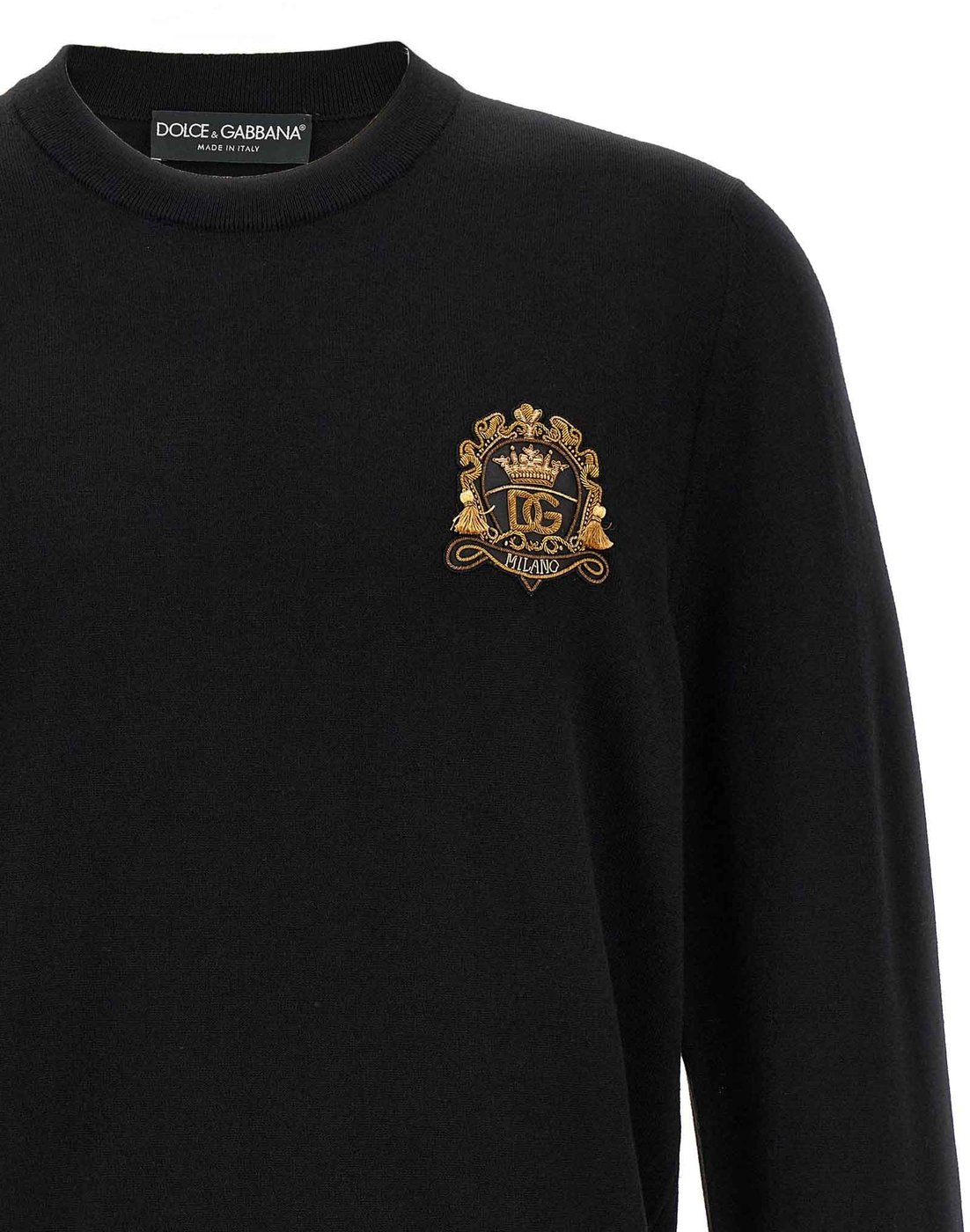 Dolce & Gabbana Black Virgin Wool Cardigan