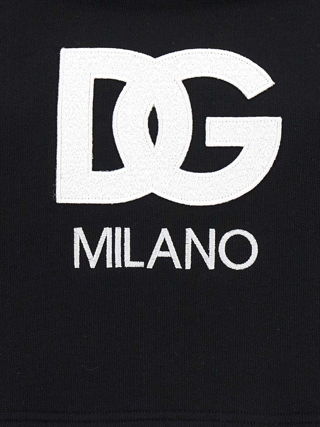 Dolce & Gabbana Black Cotton Hoodie
