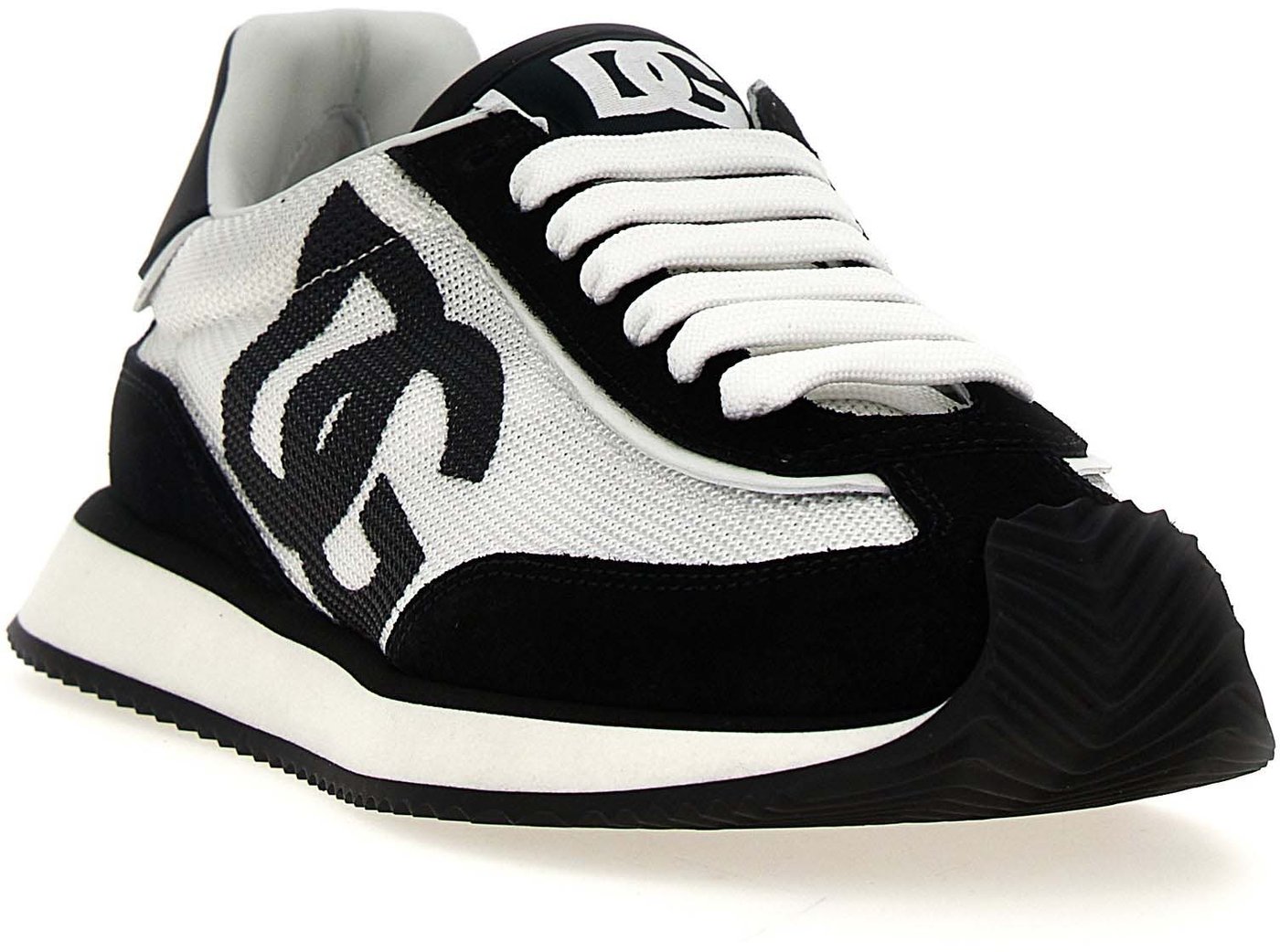 Dolce & Gabbana Bicolor Calfskin Athletic Sneakers