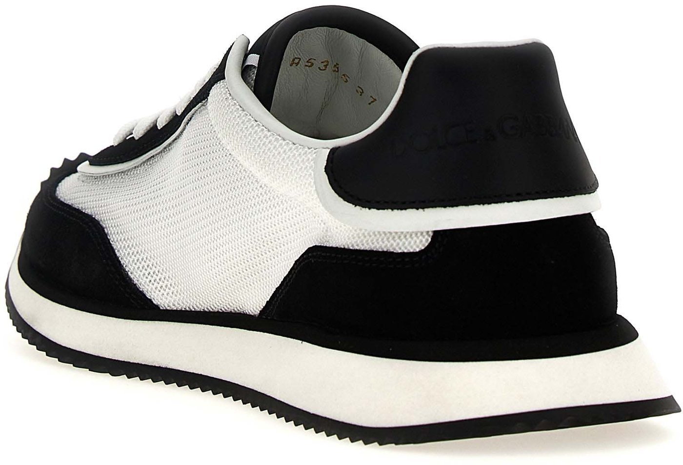 Dolce & Gabbana Bicolor Calfskin Athletic Sneakers