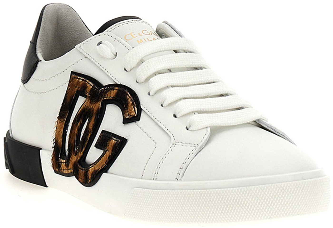 Dolce & Gabbana Multicolor Calfskin Low Top Sneakers
